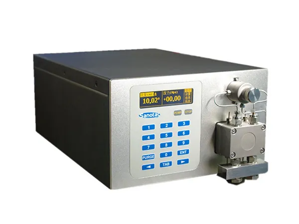 مضخة HPLC قابلة للتثبيت على السطح مع مقاومة للعوامل المؤكسدة لمصانع مستمرة على نطاق المختبر، قياس دقيق في نطاق ضغط 0-40MPa