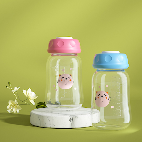 150ml 5oz مضخة ثدي من البولي بروبيلين، زجاجة حليب، كوب تخزين الحليب