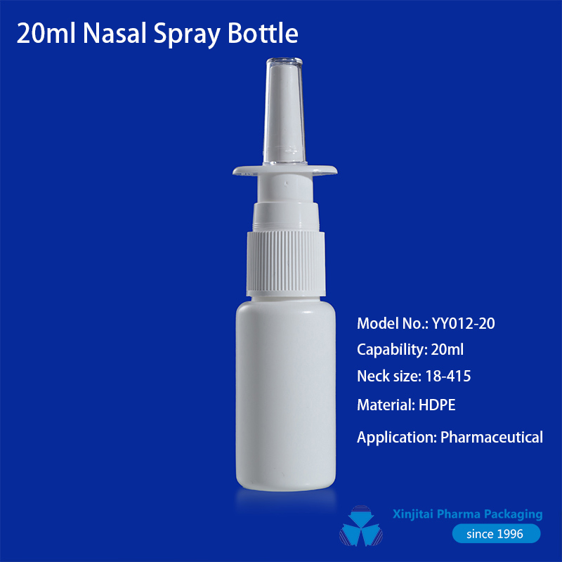 18/415 بخاخ أنف مع 10ml 15ml 20ml زجاجة بلاستيك HDPE