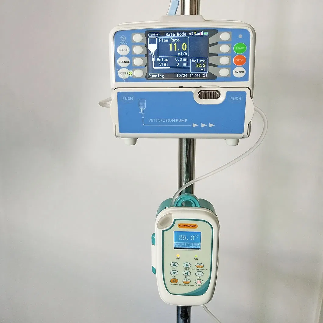 مضخة حقن تعمل باللمس للقطط والكلاب مضخة تسريب بيطرية للاستخدام الحيواني HK-100vet