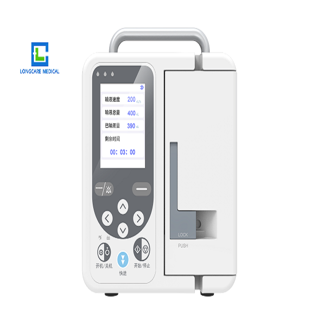 مضخة تسريب حجمية LCD بيطرية محمولة 2.8 بوصة