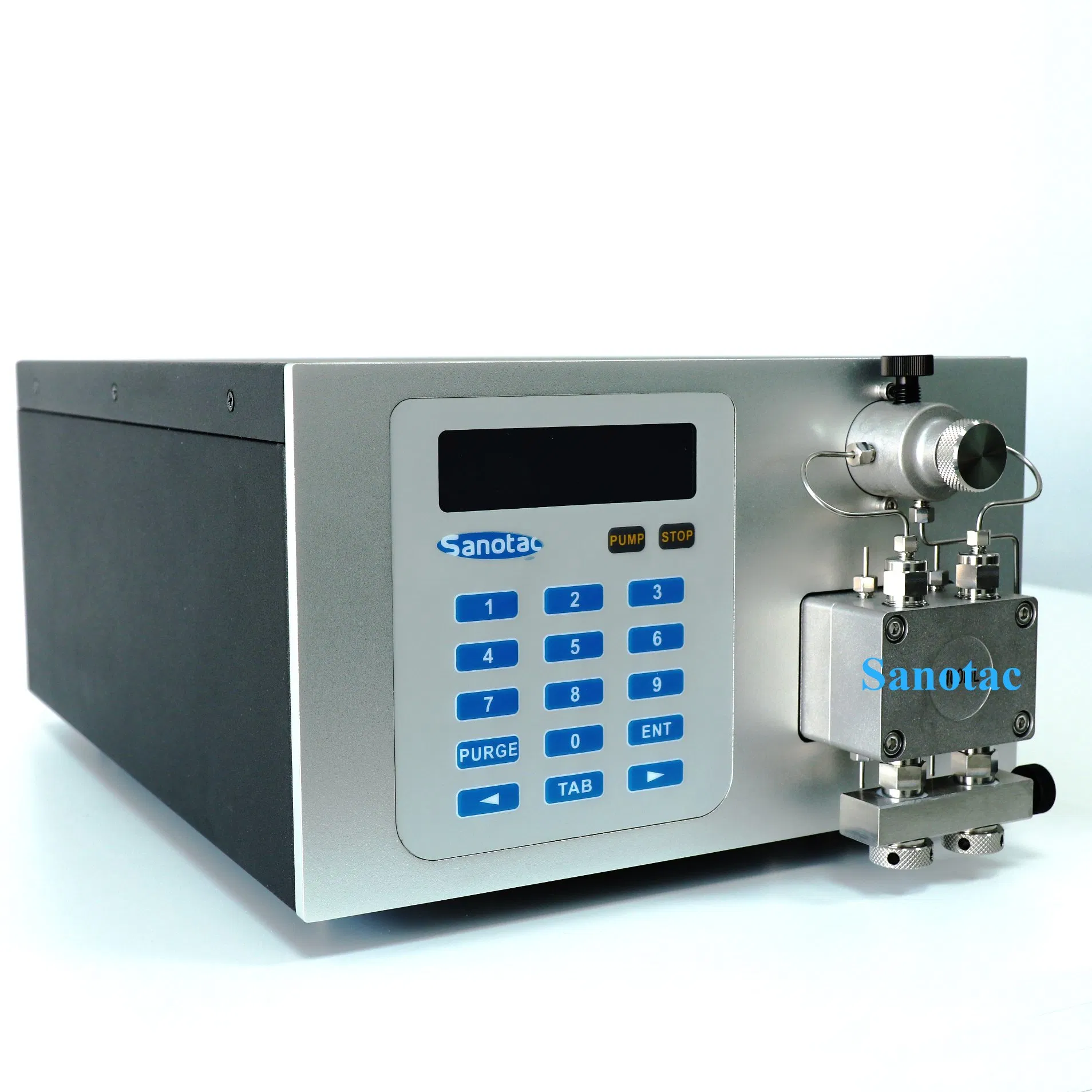 مضخة HPLC قابلة للتثبيت على السطح مع مقاومة للعوامل المؤكسدة لمصانع مستمرة على نطاق المختبر، قياس دقيق في نطاق ضغط 0-40MPa