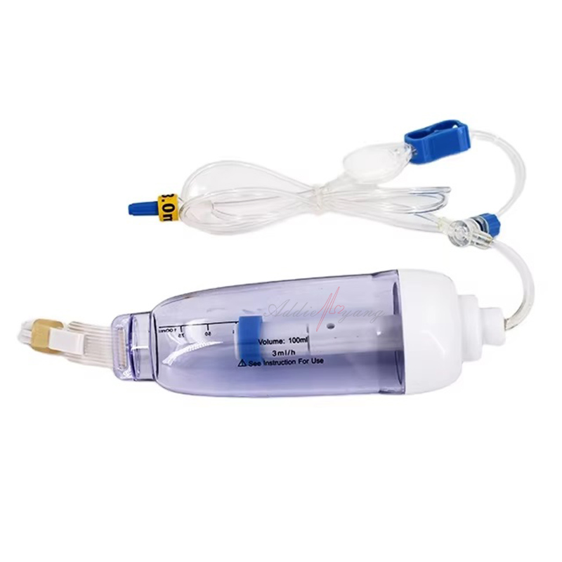 سعر مضخة التسريب الطبية القابلة للاستخدام مرة واحدة من الإيلاستومر الناعم مع شهادة CE 60ml 100ml 275ml