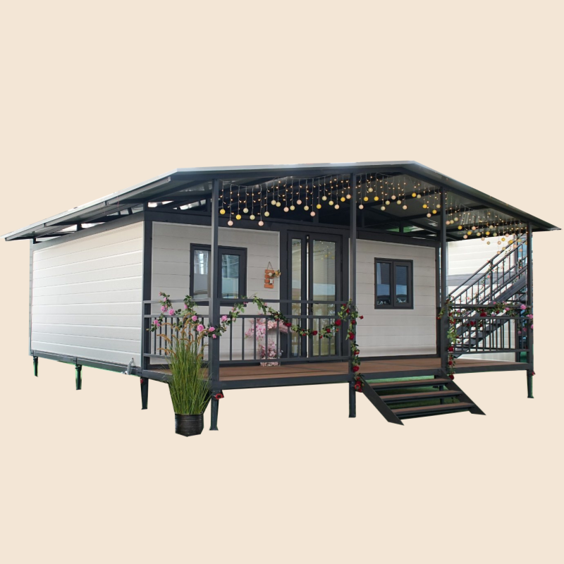 40FT Casa Contenedor Modular de Lujo con Diseño de Cocina Moderna