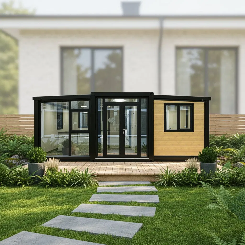 Casa Prefabricada De Contenedor Grande Prefab 20FT 40FT Casa Móvil De Lujo Dos Dormitorios Casa Pequeña Prefabricada En Venta Casa Contenedor Expandible
