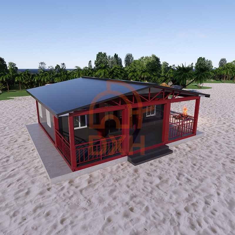 Fabricación Dxh OEM ODM Lujo Vivienda Prefabricada Villa Modular Prefab Casa Contenedor Desmontable de Vidrio 2 3 Dormitorio Jardín 20FT 15FT 30FT 40FT Casa Móvil