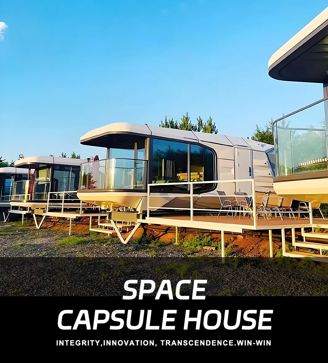 Estructura moderna de casa cápsula prefabricada móvil
