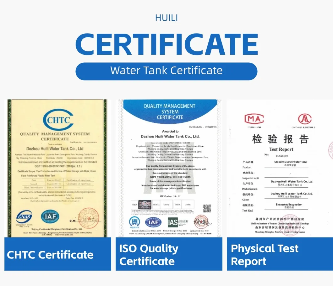 Certificaciones internacionales del fabricante