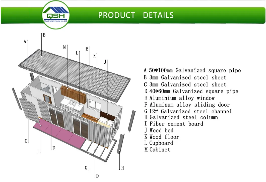 Casas de contenedores de envío terminadas y prefabricadas solares en venta usadas