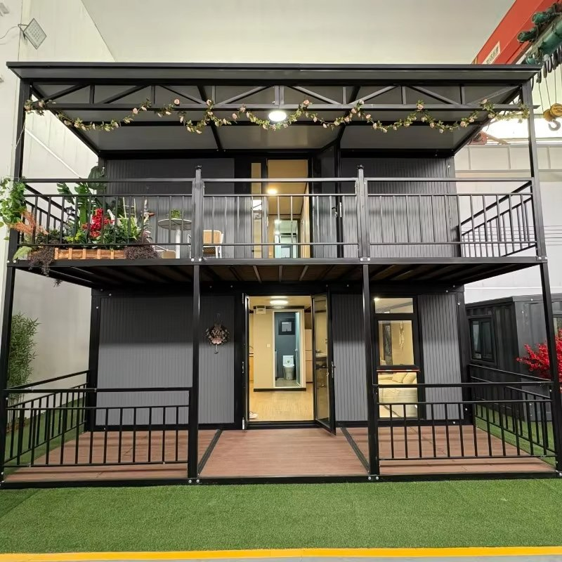Precio de fábrica casa de jardín de acero modular/ prefabricada de lujo plegable en contenedor móvil