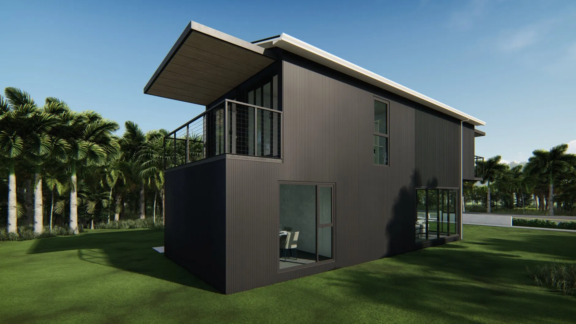 Nueva Villa de Lujo 4*40FT Casa Prefabricada Personalizable de Contenedor