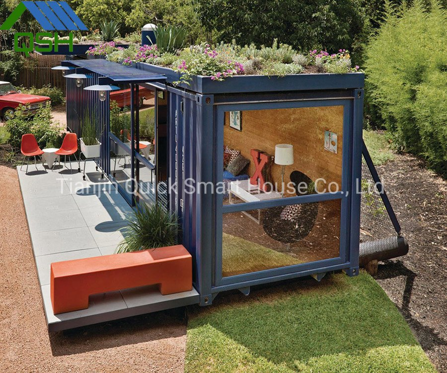 40FT Casa Contenedor de Envío Totalmente Amueblada 2 Planos de Piso de Dormitorio