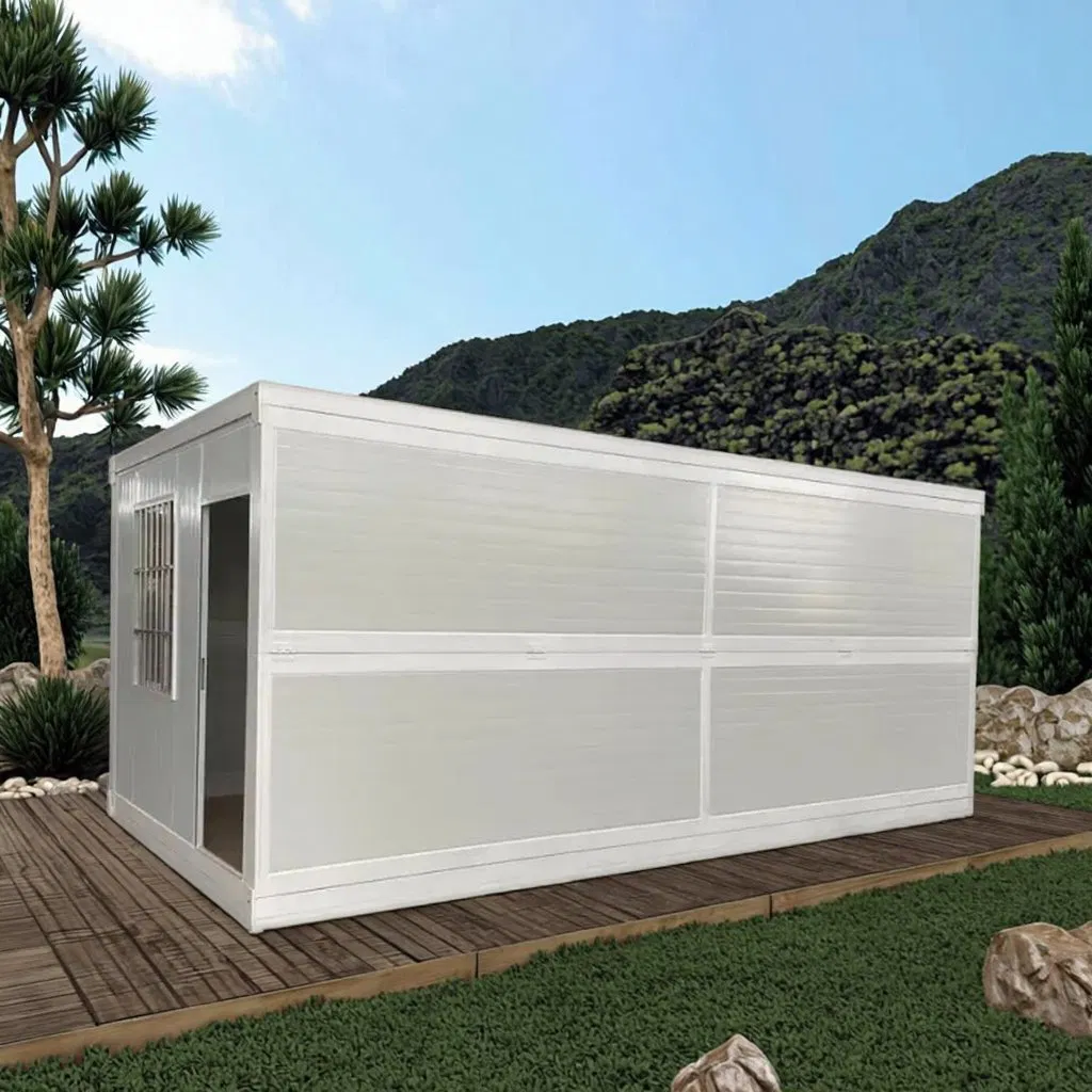 Casa contenedor de lujo ecológica y plegable para sitio de servicio al aire libre