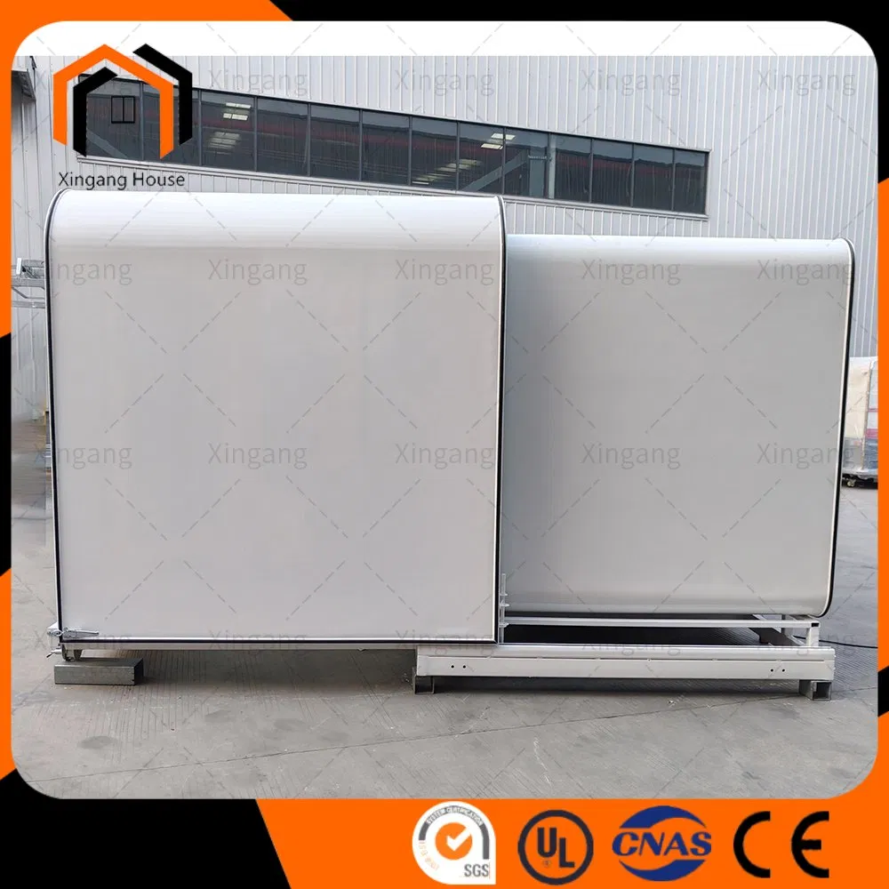 Cabaña de manzana de acero ligero plegable modular de lujo prefabricada