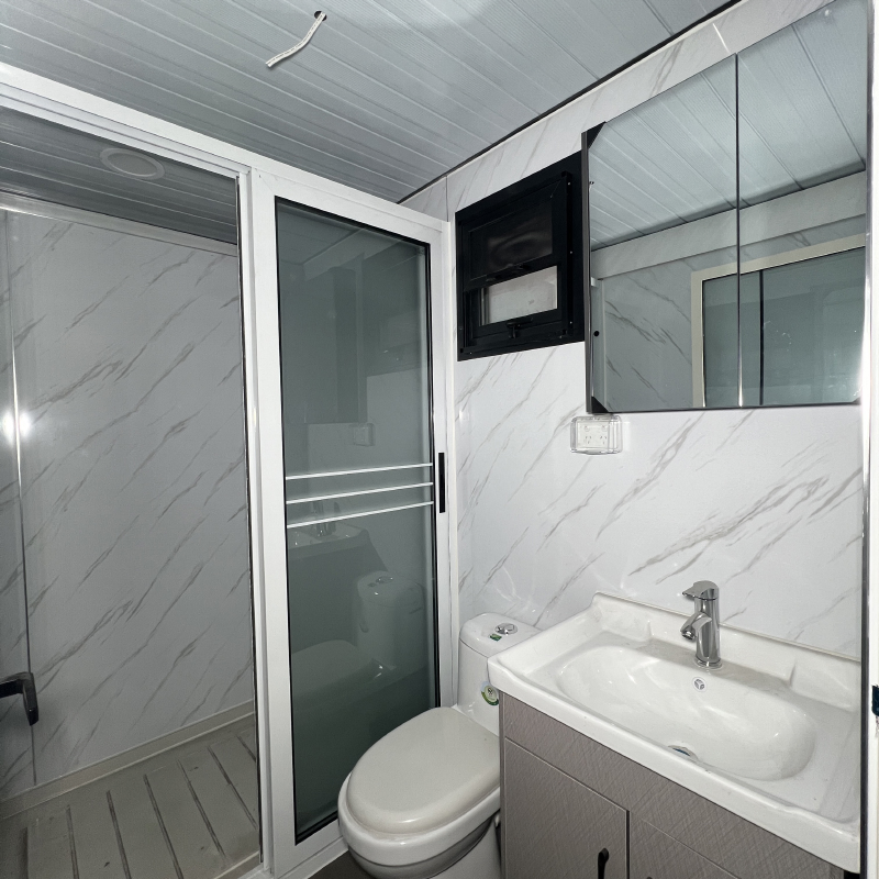 Casa pequeña portátil de lujo prefabricada plegable, contenedor ampliable con deslizamiento