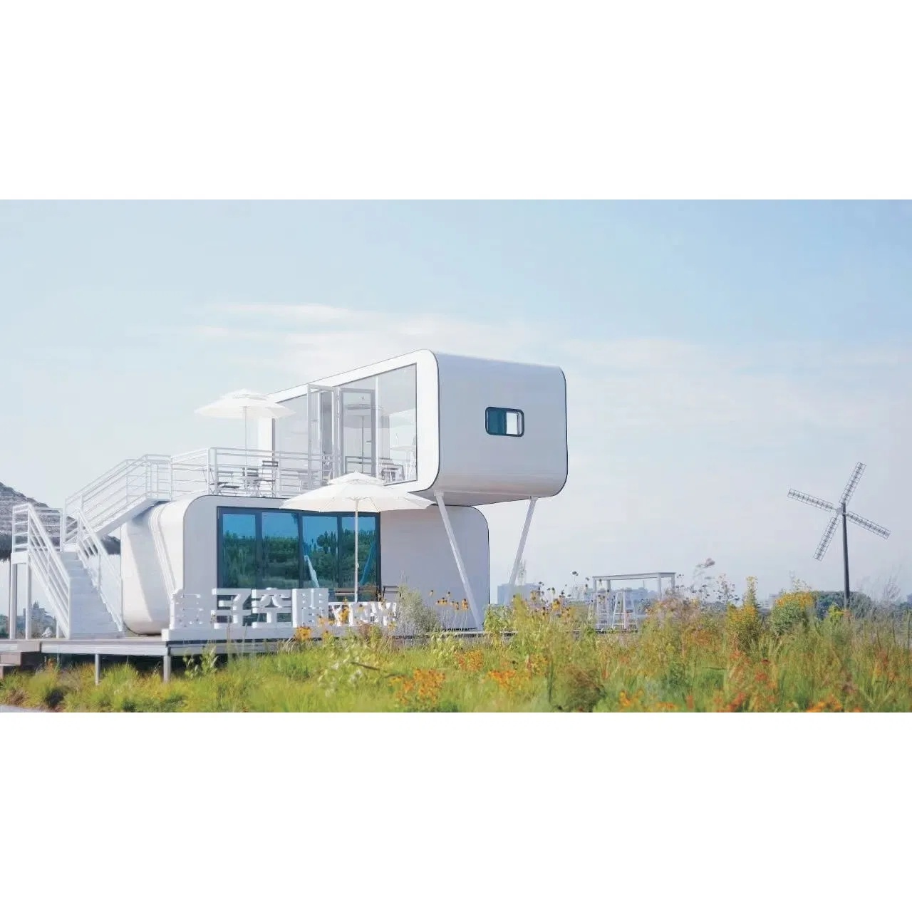 Cabaña de glamping modular prefabricada de lujo para aventuras al aire libre