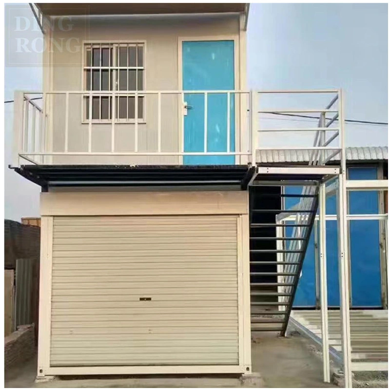 Apartamento contenedor de garaje prefabricado de acero de lujo en venta