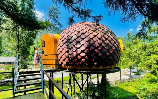 Todo Clima Vacaciones Pod Lujo Casa Móvil Cápsula Espacial