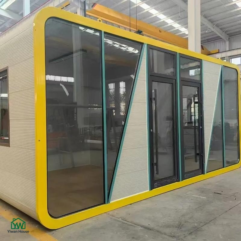 Villa Cápsula Apple Panorámica de Lujo a Prueba de Climas Estudio Modular Moderno Prefabricado Tiny Cabin Pod Hogar para Resorts de Glamping de Alta Gama