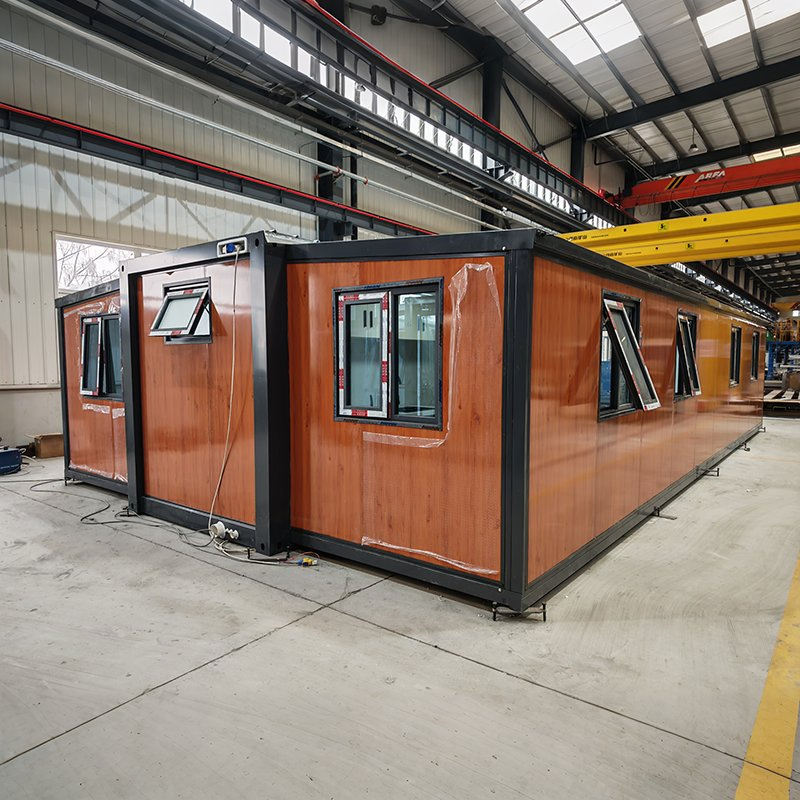 Casa portátil de lujo prefabricada móvil personalizada 40FT 20FT expandible