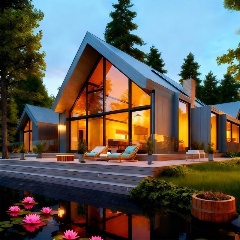 Casas Móviles de Alta Gama Casas Modulares Artesanales 1200 Pies Cuadrados Casas Prefabricadas