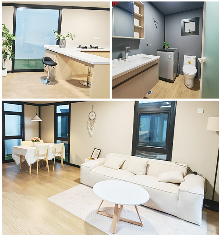 Casa contenedor de lujo de fábrica en China, de rápida ensamblaje y expandible, para casa de vacaciones