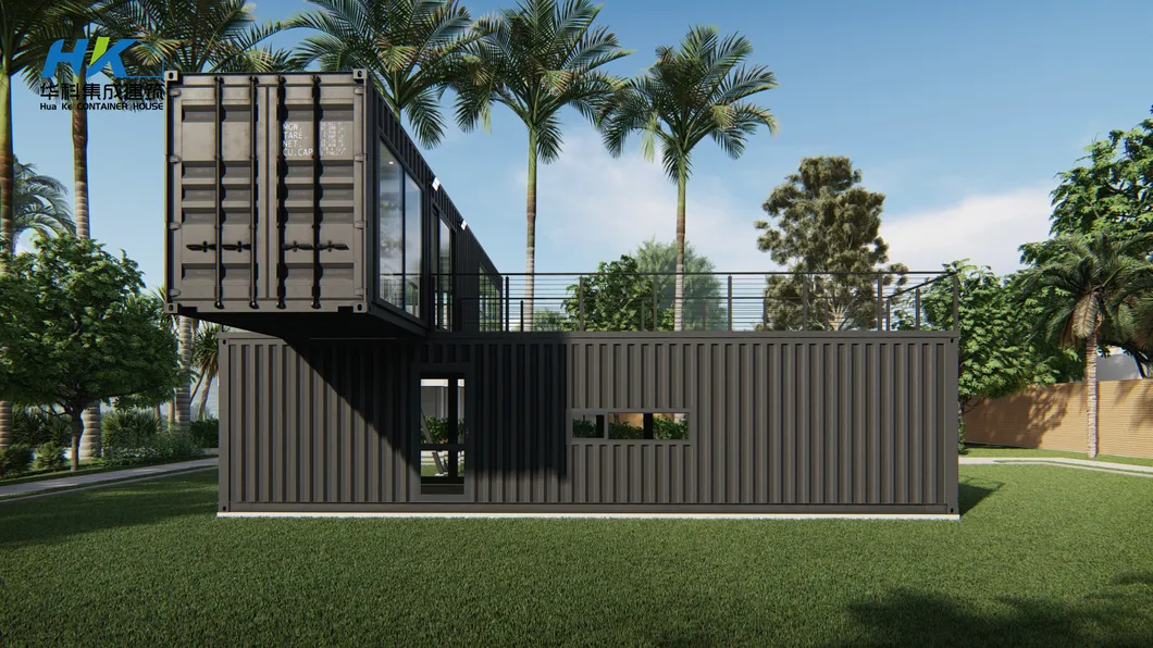 40FT Dos Plantas Lujo Listo Hecho 2-Bedroom Moderno Prefabricado Prefab Modular Envío Vivienda Contenedor Villa Edificio Casa Hogar