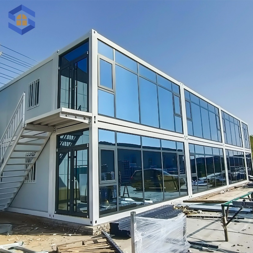 Oficina modular aislada reutilizable fácil de instalar y resistente a terremotos de alta gama personalizada