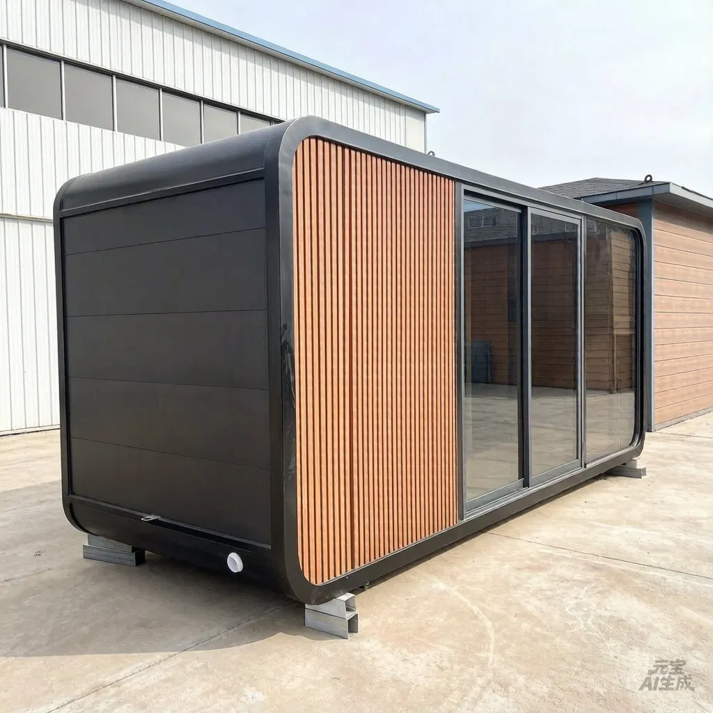 Casa Prefabricada de Lujo Móvil a Prueba de Fugas para Vacaciones, Cápsula Móvil, Contenedor de Manzana