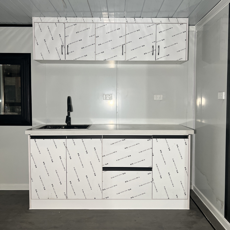 Casa pequeña portátil de lujo prefabricada plegable, contenedor ampliable con deslizamiento