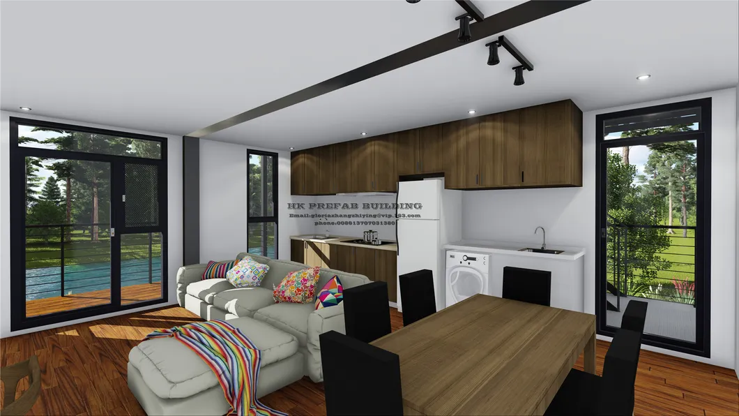 Espacio interior del apartamento contenedor