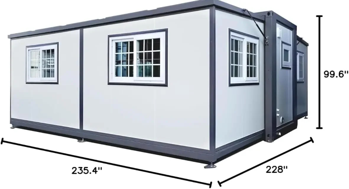 Contenedor plegable de bajo costo, contenedor plegable móvil, casa móvil prefabricada personalizada, casa móvil de lujo, casa móvil moderna para soluciones de vida ecológicas
