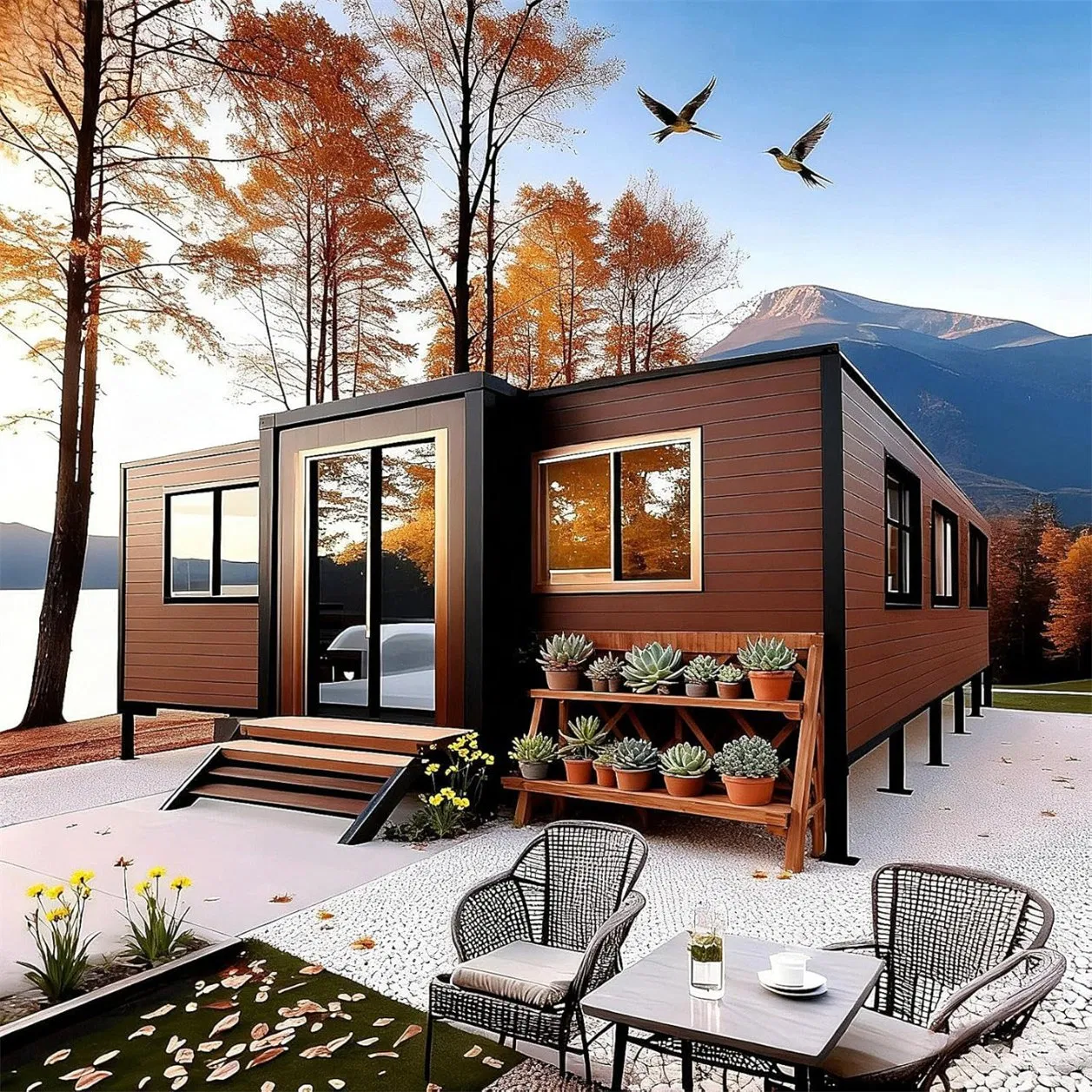 Casa Contenedor Prefabricada de Lujo Hogar Modular Premium con Acabados de Alta Gama
