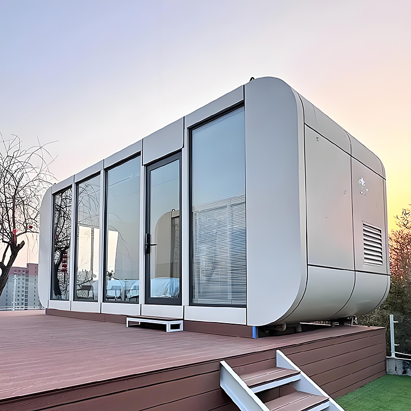 Contenedor modular de aislamiento térmico moderno, casas de lujo prefabricadas, casas móviles modernas prefabricadas para una vida versátil