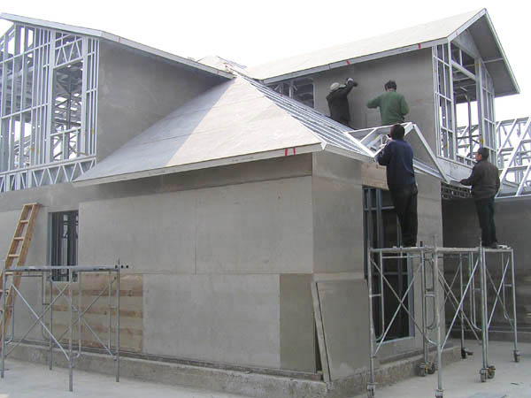 Diseño moderno y lujoso de estructura de acero ligero, villa prefabricada Lgs, edificios residenciales asequibles