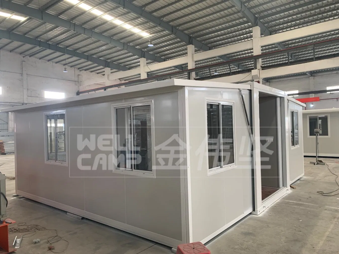 Casa contenedor móvil prefabricada sostenible Wellcamp expandible como apartamento de lujo