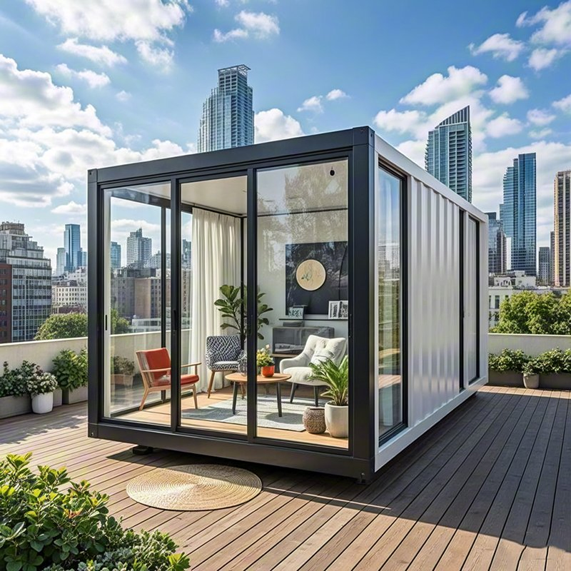 Precio de fábrica Contenedor móvil Contenedor moderno Contenedor de lujo Contenedor pequeño prefabricado modular personalizado Casas móviles para oficina