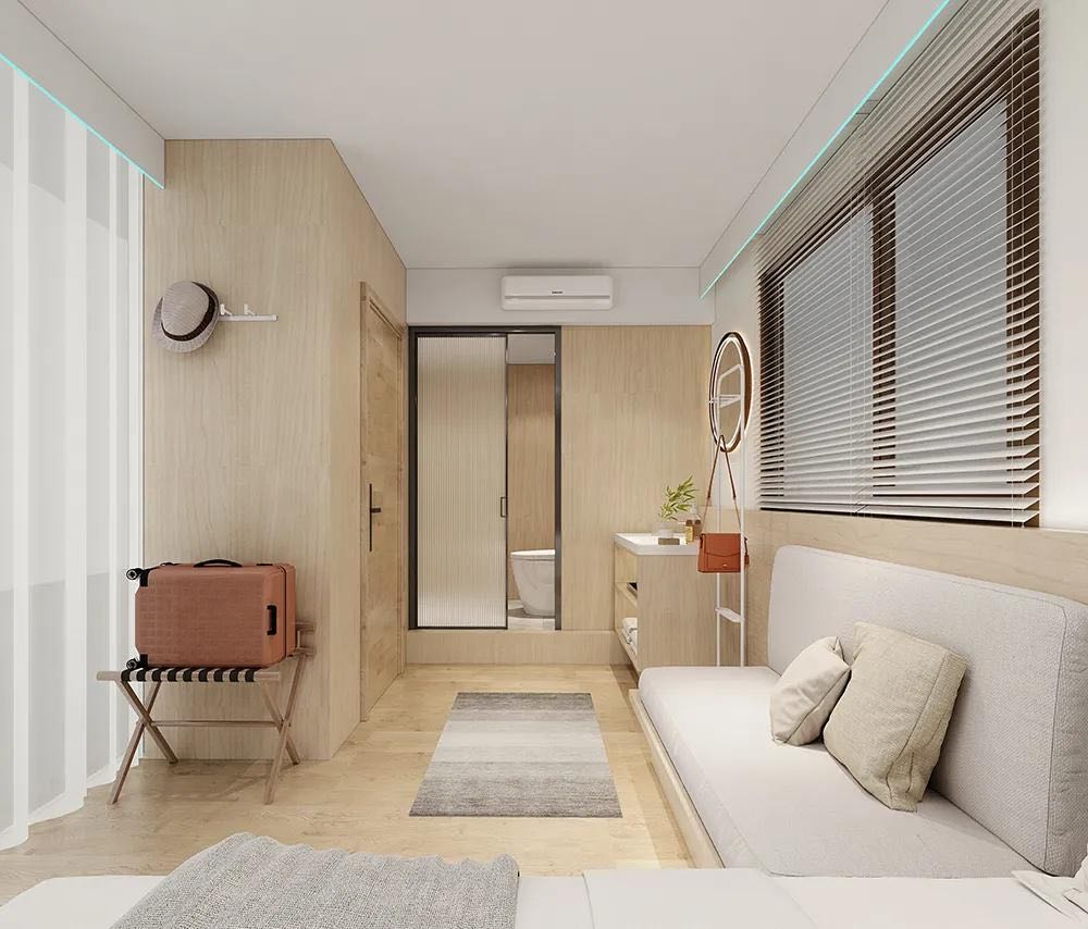Casa Contenedor Prefabricada Aislada Modular Pequeña Casa Cabina de Vidrio Alojamiento Vacacional