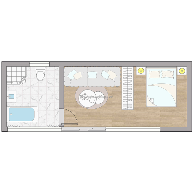 Casa móvil moderna de lujo fabricada a bajo costo, casa prefabricada moderna, casa contenedor prefabricada
