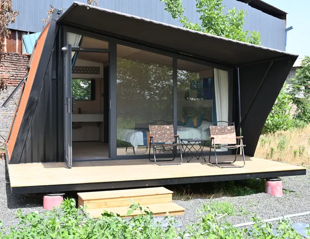 Todo Clima Vacaciones Pod Lujo Casa Móvil Cápsula Espacial