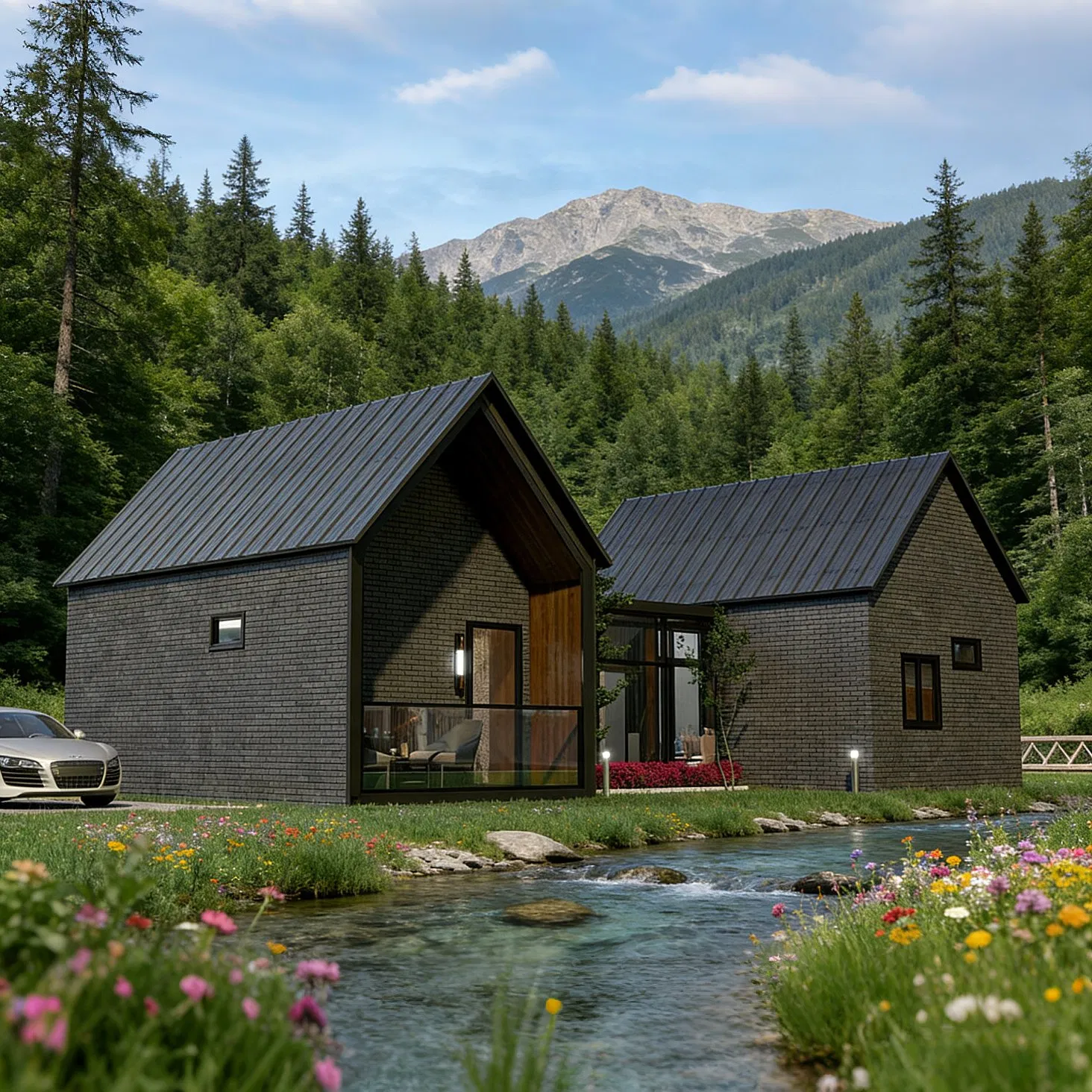 Casa Villa Prefabricada Ecológica a Prueba de Fugas Casa Móvil Prefabricada de Lujo