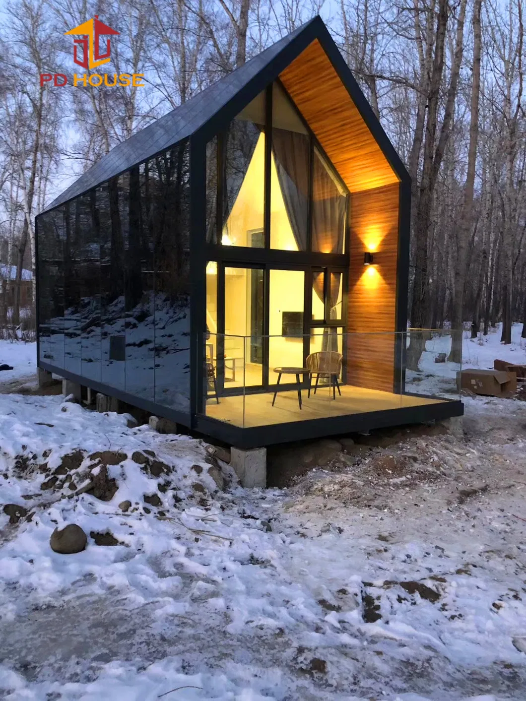 Casa modular prefabricada popular portátil de lujo apartamento en Europa