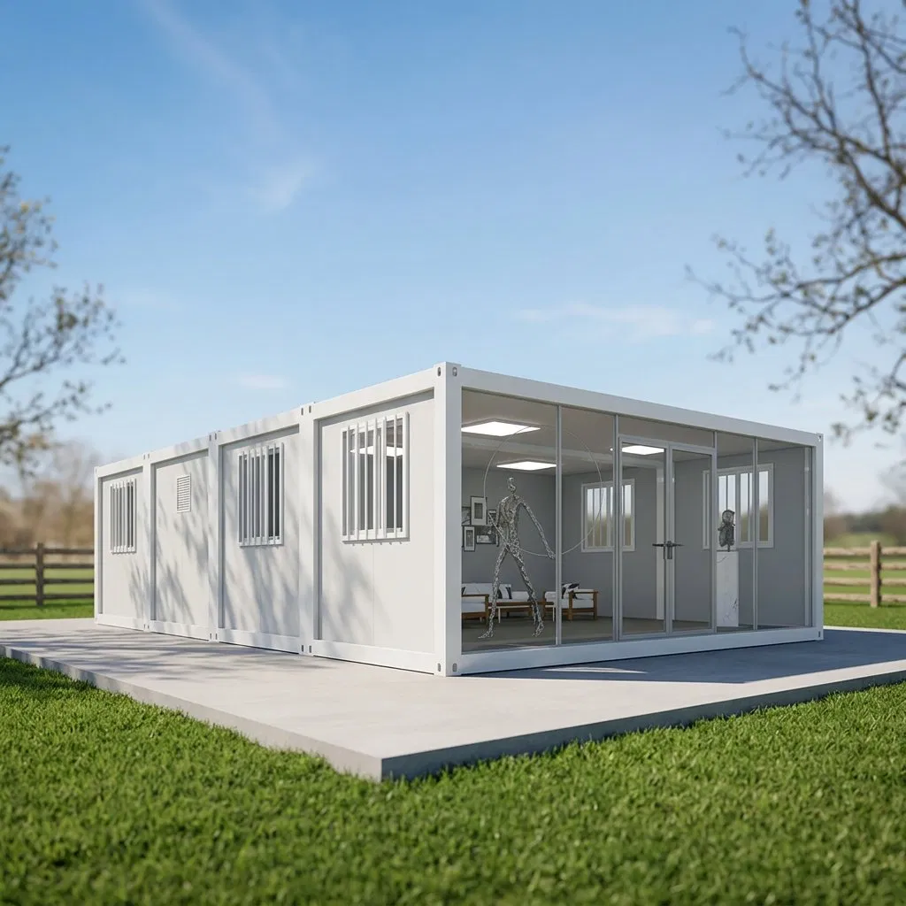 Módulo de Casa Prefabricada Pequeña 2 Dormitorio 20FT 30FT 40FT Cocina Totalmente Amueblada Casa Contenedor de Lujo Vivienda Prefabricada con Certificación CE ISO