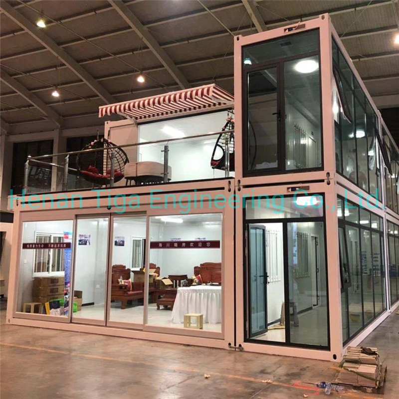 Villa de vacaciones prefabricada de lujo moderna y cómoda, segura y dúplex de envío americano