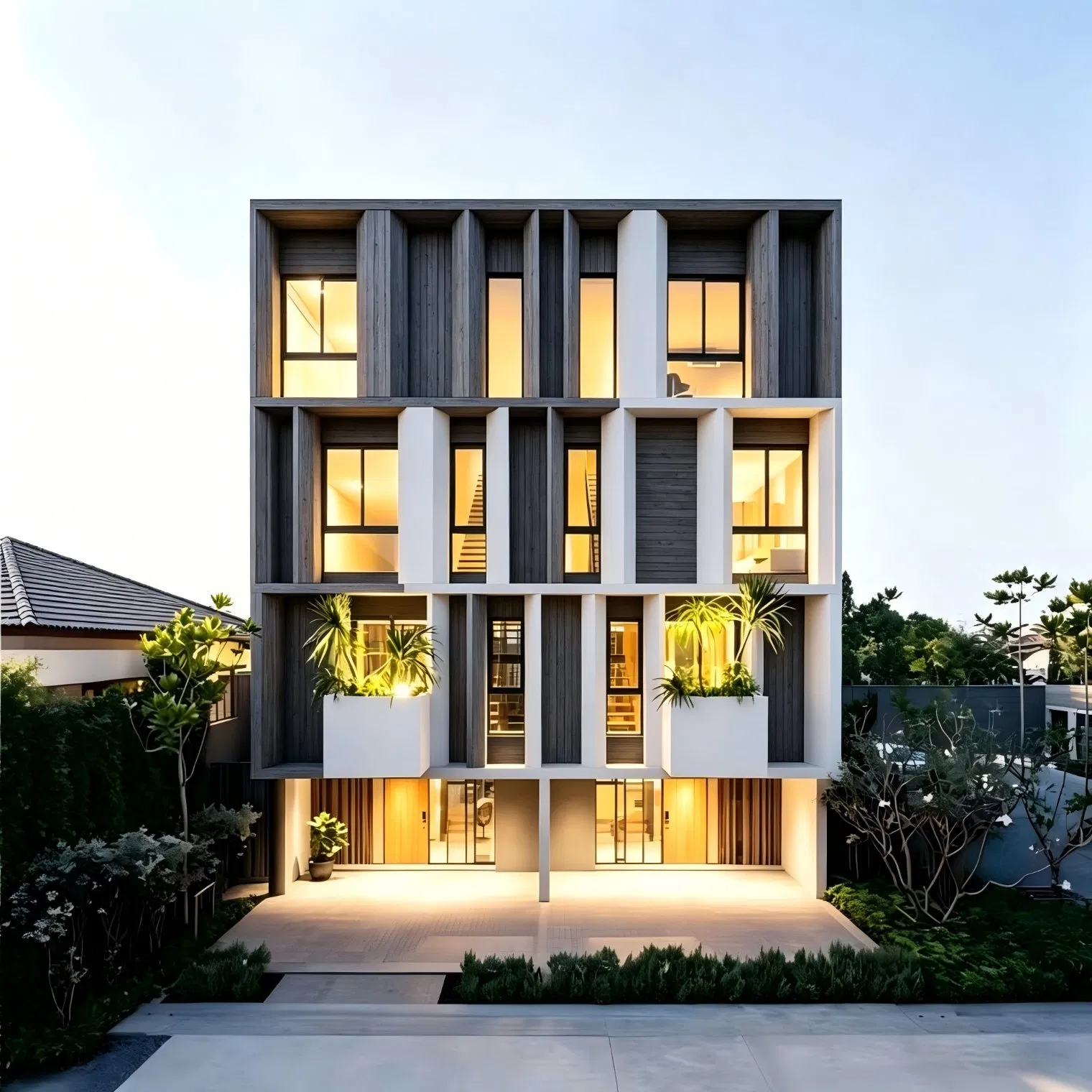 Estructura de acero vivienda de alta gama vivienda corporativa amueblada para el personal residencia modular premium para el personal