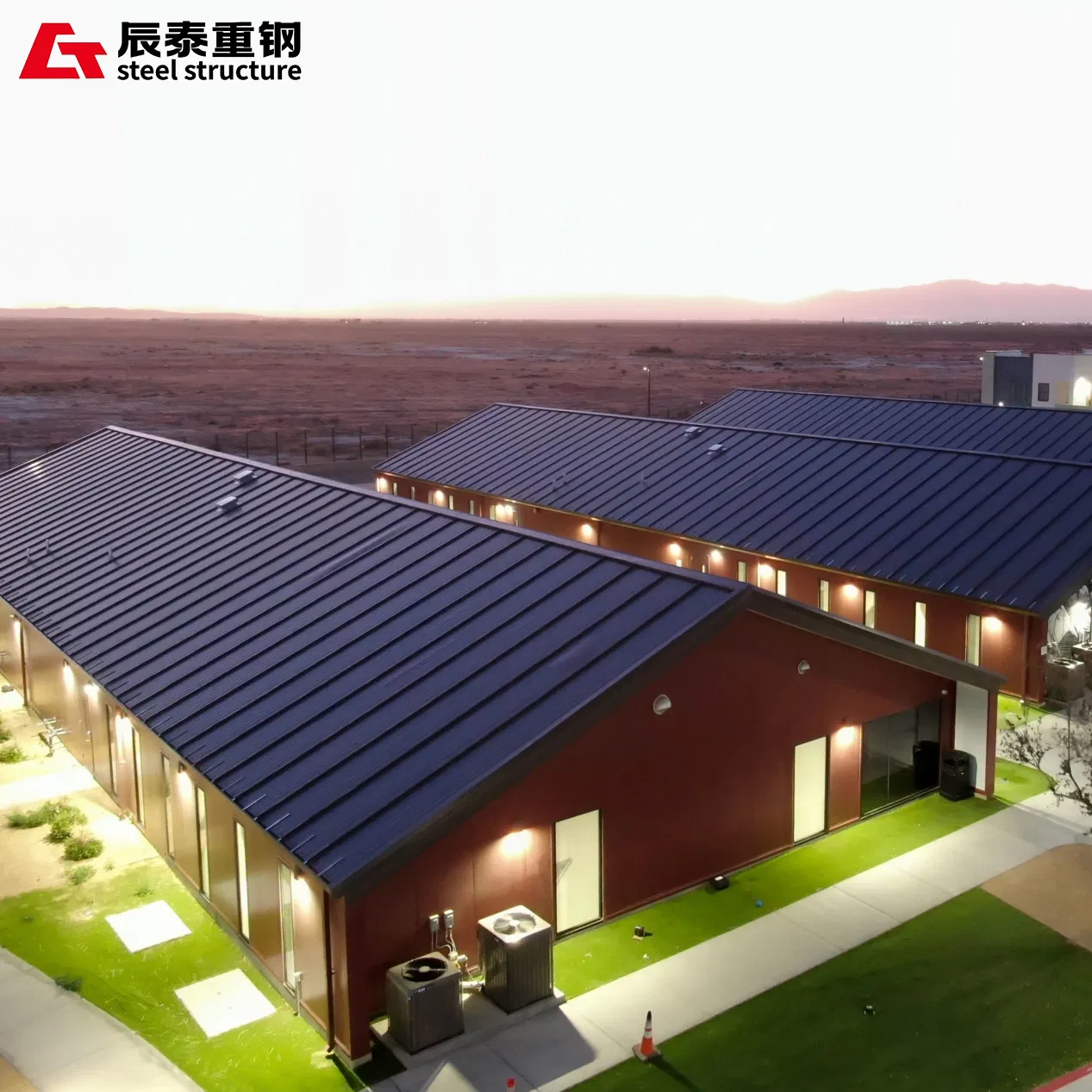 Refugio modular de diseño de apartamento de fabricación de acero de lujo de China