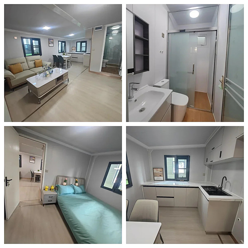 Casa modular prefabricada de lujo de bajo costo, villa modular moderna, casas de contenedor prefabricadas de lujo