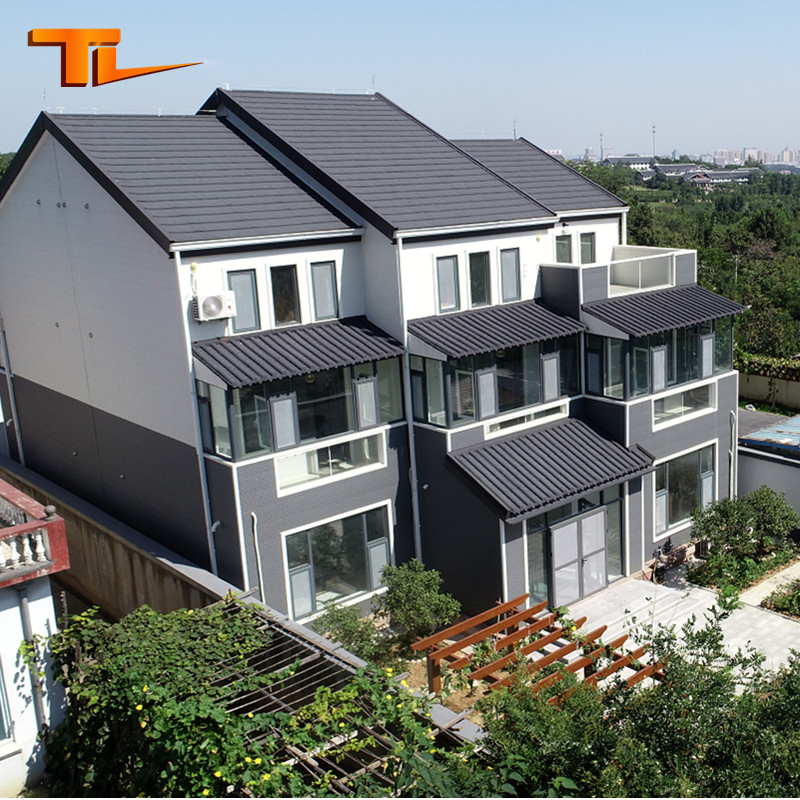 Instalación fácil, alta calidad, villa de lujo de acero ligero, edificio prefabricado, villa residencial personalizada