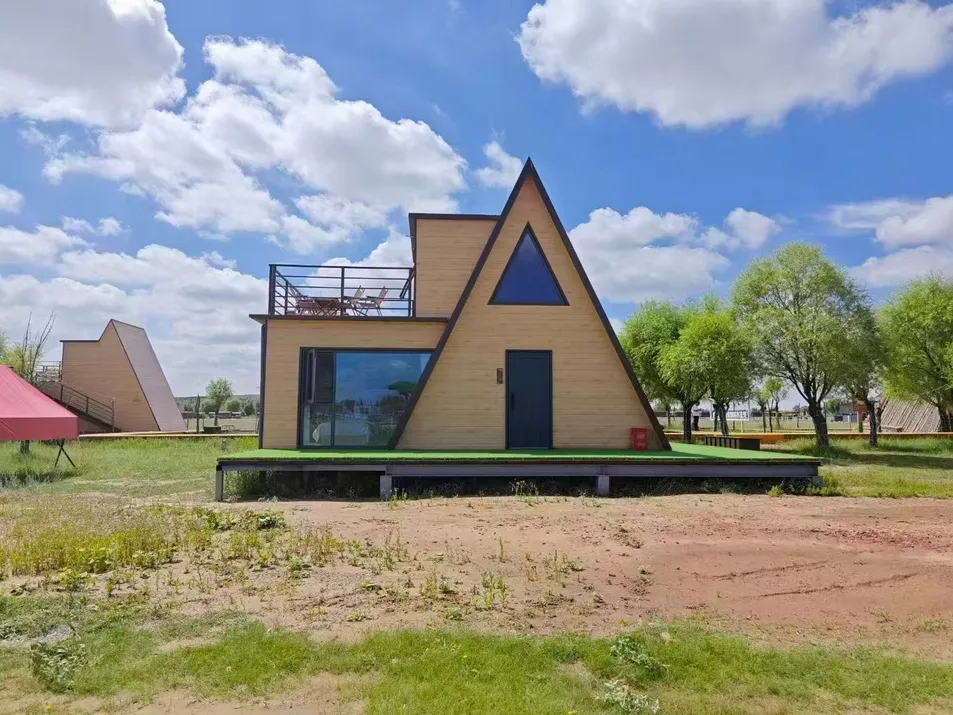 Fábrica de China, ensamblaje rápido, estructura de acero ligero, villa prefabricada de lujo