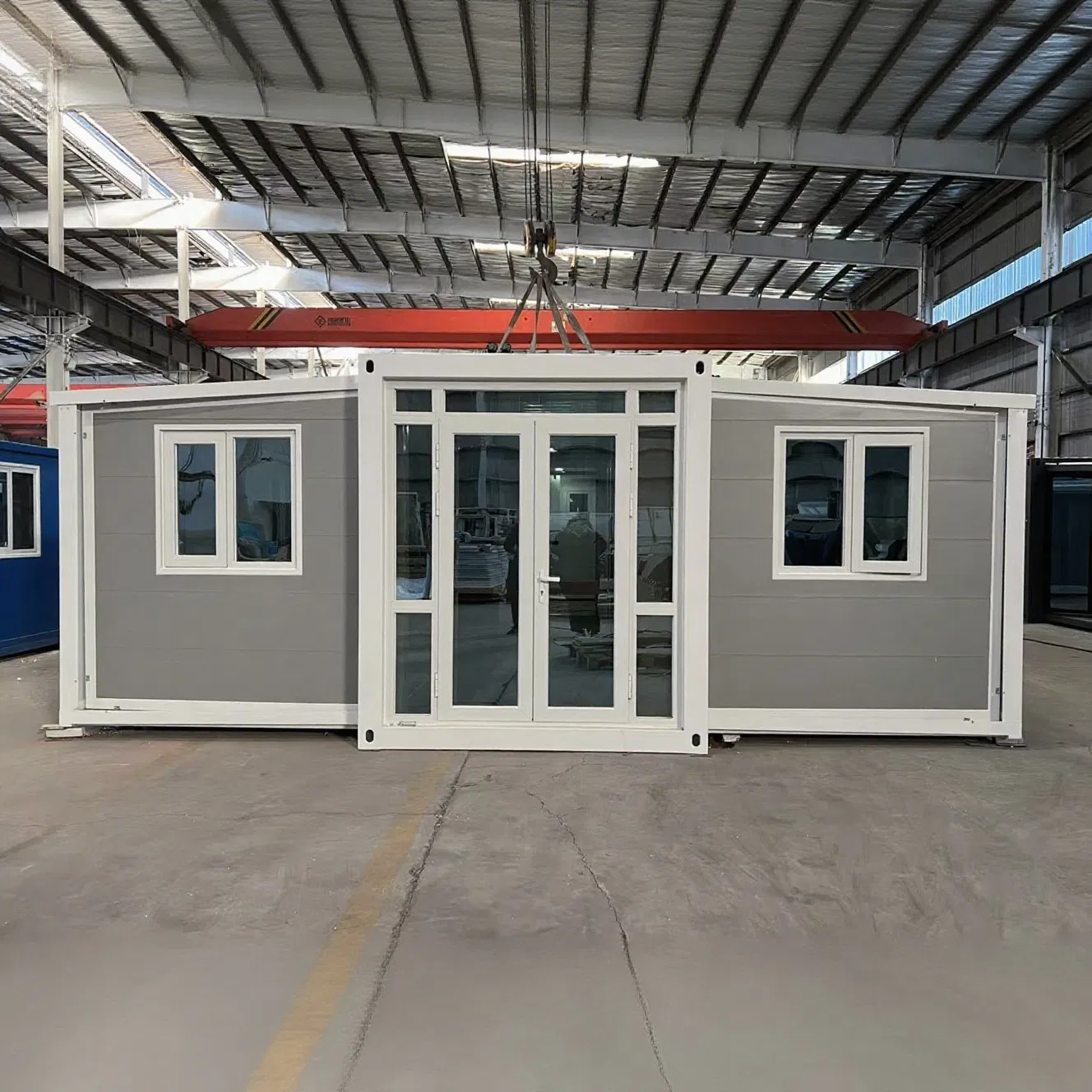 Villa Contenedor Expandible de Lujo Prefabricada con Sistema de Cerradura Inteligente y Iluminación LED